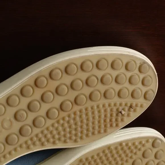 Ecco Sneakers Womens SZ EU 37 US 6 Blue Soft 7 Comfort Walking Casual Low Shoes - Picture 11 of 14